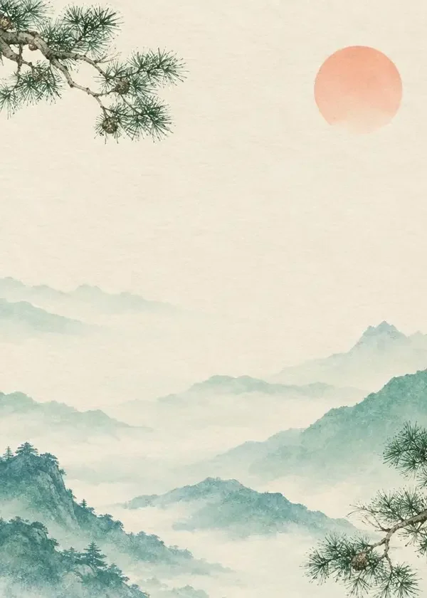 《她栖春山》竖版封面